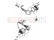 SUZUKI DR250S G (1986) 27 - TURN SIGNAL LAMP (E18,E39)