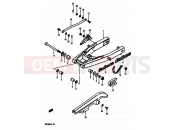 SUZUKI DR250S G (1986) 61 - REAR SWINGING ARM (E02,E04,E06,E15,E18,E21,E22,E25,E39)