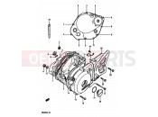 SUZUKI DR250S H (1987) 4 - CRANKCASE COVER
