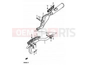 SUZUKI DR250S H (1987) 11 - MUFFLER