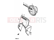 SUZUKI DR250S H (1987) 49 - HEADLAMP HOUSING