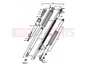 SUZUKI DR250S H (1987) 46 - FRONT FORK (MODEL F/G/H)