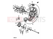 SUZUKI DR250S H (1987) 66 - REAR WHEEL (E02,E04,E06,E15,E18,E21,E22,E25,E39)