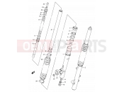 SUZUKI DR250S L (1990) 34 - FRONT DAMPER