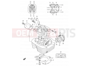 SUZUKI DR250S P (1993) 1 - CYLINDER HEAD