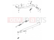 SUZUKI DR350 L (1990) (E01) 25 - STAND - REAR BRAKE
