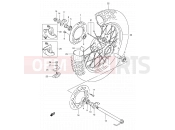 SUZUKI DR350 M (1991) (E01) 46 - REAR WHEEL (MODEL L/M/N/P)