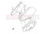 SUZUKI DR350 M (1991) (E03) 29 - FRAME COVER (MODEL L/M)