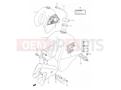 SUZUKI DR350 M (1991) (E03,E28,E33) 27 - FUEL TANK (MODEL L/M)
