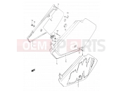 SUZUKI DR350 M (1991) (E03,E28,E33) 30 - FRAME COVER (MODEL L/M)