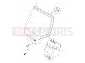SUZUKI DR350 M (1991) (E03,E28,E33) 33 - HEADLAMP COVER (MODEL L/M)