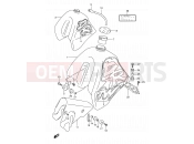 SUZUKI DR350 N (1992) (E03) 27A - FUEL TANK (MODEL N/P)