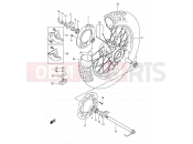 SUZUKI DR350 N (1992) (E03) 45 - REAR WHEEL (MODEL L/M/N/P)