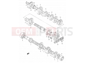 SUZUKI DR350 N (1992) (E03,E28,E33) 15 - TRANSMISSION (%E.NO.106032)