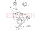 SUZUKI DR350 P (1993) (E03) 1 - CYLINDER HEAD