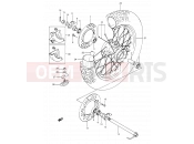 SUZUKI DR350 P (1993) (E03,E28,E33) 45 - REAR WHEEL (MODEL L/M/N/P)