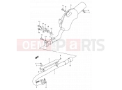 SUZUKI DR350 R (1994) (E01) 11 - MUFFLER