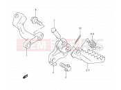 SUZUKI DR350 R (1994) (E03) 26 - FOOTREST