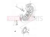 SUZUKI DR350 R (1994) (E03,E28,E33) 35 - FRONT WHEEL