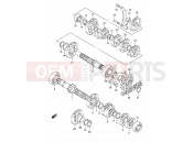 SUZUKI DR350 S (1995) (E03) 15A - TRANSMISSION (E.NO.106033%)