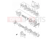 SUZUKI DR350 T (1996) (E01) 15A - TRANSMISSION (E.NO.106033%)