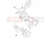 SUZUKI DR350 T (1996) (E01) 47B - REAR CALIPER (MODEL R/S/T)