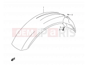 SUZUKI DR350 T (1996) (E03) 31 - FRONT FENDER