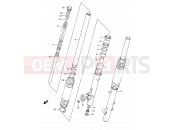 SUZUKI DR350 T (1996) (E03) 37A - FRONT DAMPER (MODEL R/S/T)
