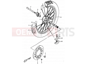 SUZUKI DR350 W (1998) (E01,E24) 45 - FRONT WHEEL