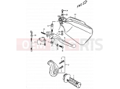 SUZUKI DR350 X (1999) (E01,E24) 38A - RIGHT HANDLE LEVER (E24)