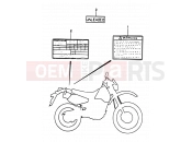 SUZUKI DR350 X (1999) (E01,E24) 41 - LABEL