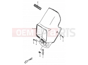 SUZUKI DR350 X (1999) (E01,E24) 35A - HEADLAMP COVER (E24)