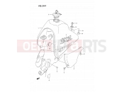 SUZUKI DR350S M (1991) (E02) 29F - FUEL TANK (DR350SHR)