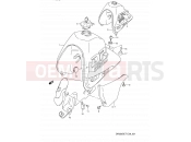 SUZUKI DR350S M (1991) (E03,E28,E33) 31 - FUEL TANK (MODEL L/M)
