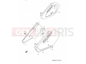 SUZUKI DR350S M (1991) (E03,E28,E33) 33 - FRAME COVER (MODEL L/M)