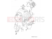 SUZUKI DR350S P (1993) (E03,E28,E33) 31A - FUEL TANK (MODEL N/P)