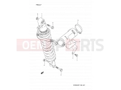 SUZUKI DR350S P (1993) (E03,E28,E33) 47 - REAR SHOCK ABSORBER