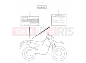 SUZUKI DR350SE R (1994) (E02) 43 - LABEL (MODEL R/S)