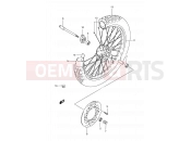 SUZUKI DR350SE T (1996) (E02,E04,E18,E94) 47 - FRONT WHEEL