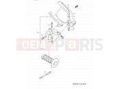 SUZUKI DR350SE T (1996) (E03,E28,E33) 38A - LEFT HANDLE LEVER (MODEL R/S/T)