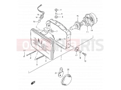 SUZUKI DR350SE T (1996) (E24,E34) 25B - HEADLAMP (MODEL T/V/W/X)