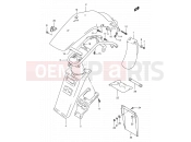 SUZUKI DR350SE T (1996) (E24,E34) 42 - REAR FENDER (MODEL R/S/T/V/W)