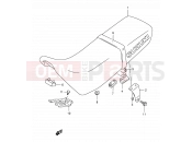 SUZUKI DR350SE T (1996) (E24,E34) 44 - SEAT (MODEL R/S/T/V/W)