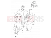 SUZUKI DR350SE V (1997) 34A - FUEL TANK (MODEL V/W)