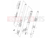 SUZUKI DR350SE V (1997) 45A - FRONT DAMPER (MODEL V/W/X)