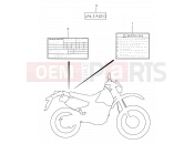 SUZUKI DR350SE W (1998) 43A - LABEL (MODEL T/V/W/X)