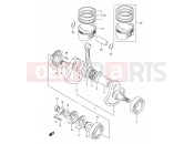 SUZUKI DR350SE X (1999) 5 - CRANKSHAFT