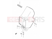SUZUKI DR350SE X (1999) 37A - HEADLAMP COVER (MODEL V/W/X)