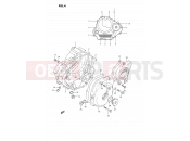 SUZUKI DR350SU P (1993) 4 - CRANKCASE COVER