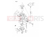 SUZUKI DR350SU P (1993) 9 - CARBURETOR (MODEL L/M,MODEL N/P/R E24)